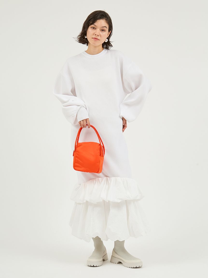 emmi atelier「eco ナイロンスクエアバッグ」|ハンドバッグ|