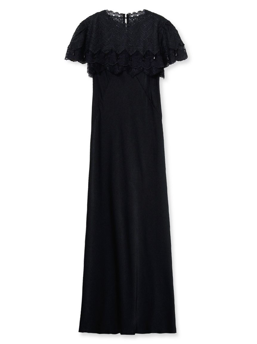 LILY BROWN「レースボレロワンピース」|オールインワン|BLK