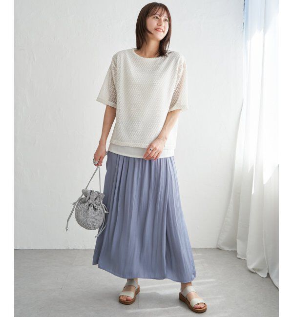 ikka「【セットアップ対応】カッセンボリュームラップスカーチョ」|その他|