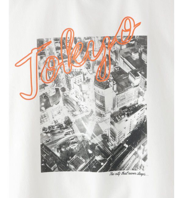 ikka kids「【親子コーデ】冷感ロープ襟プリントTシャツ（120~160cm）」|Tシャツ・カットソー|