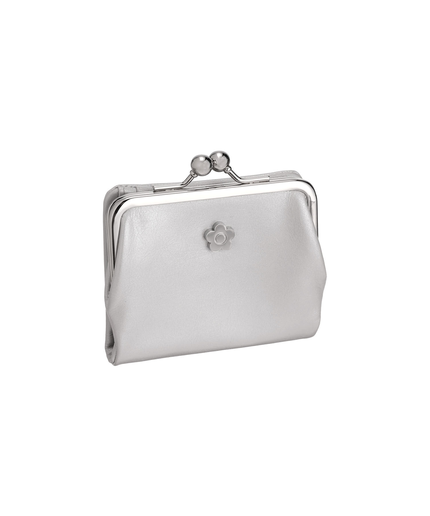 MARY QUANT「フレンチシームガマ口 ウォレット」|財布|シルバー