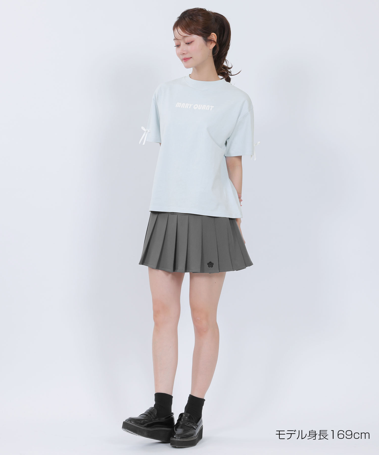 MARY QUANT「リボンロゴビッグ Tシャツ」|Tシャツ・カットソー|