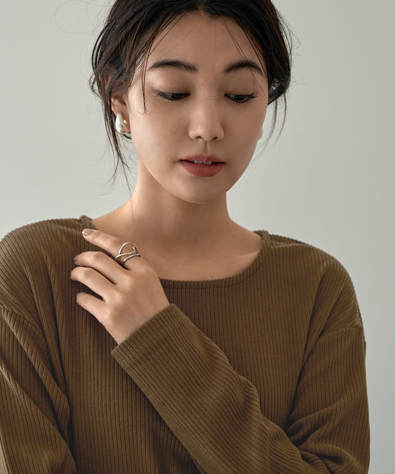 STYLE DELI「ぷっくり膨らみパールピアス」|ピアス|