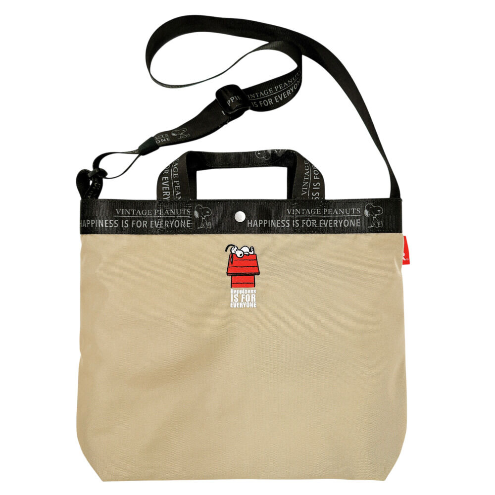 ROOTOTE「ルートート スヌーピー ROOTOTE 8505 通販 トートバッグ ショルダーバッグ」|ショルダー・メッセンジャー|ベージュ1