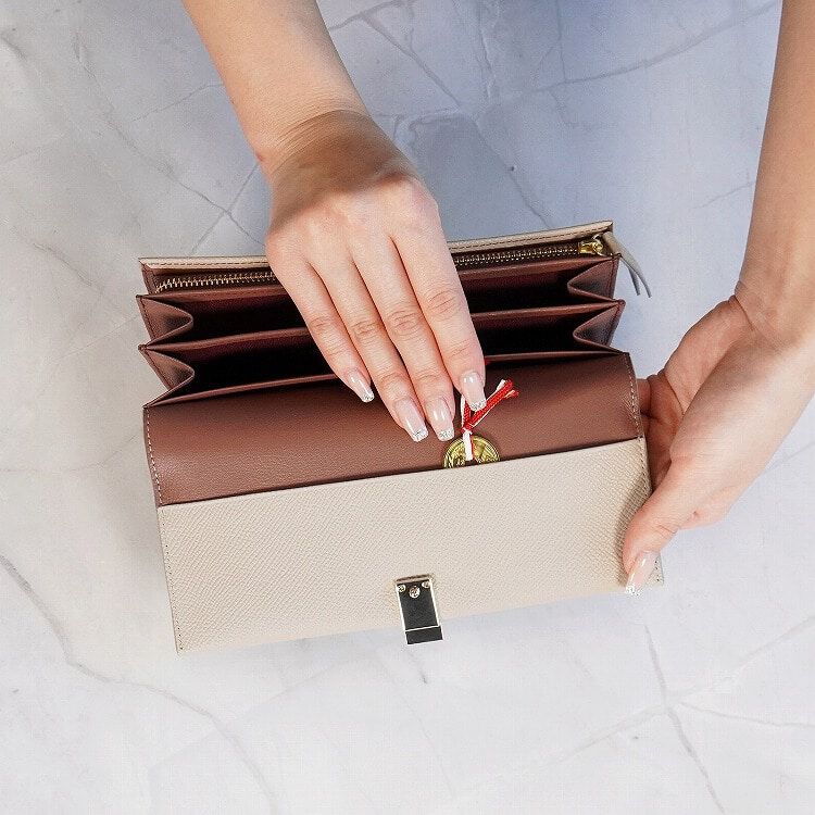 Jewelna Rose「Jewelna Rose ブリヨン・ウォレット 本革 長財布 15143」|財布|