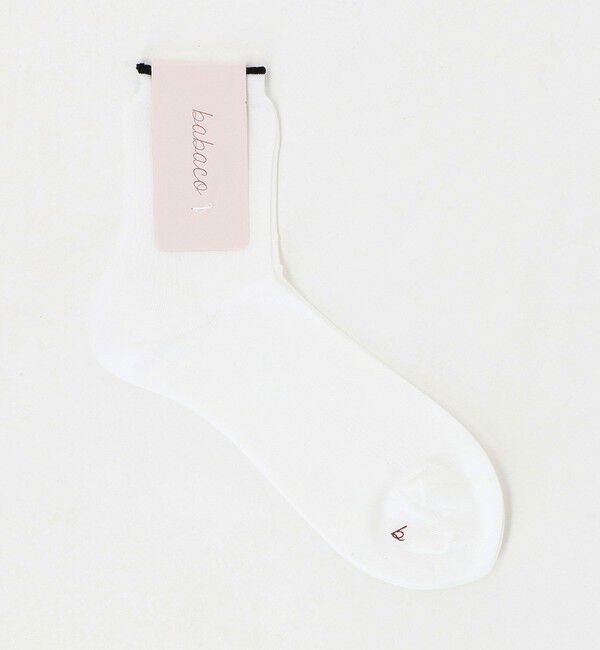 UNITED ARROWS「＜babaco＞CTN リブ ソックス」|ソックス|WHITE