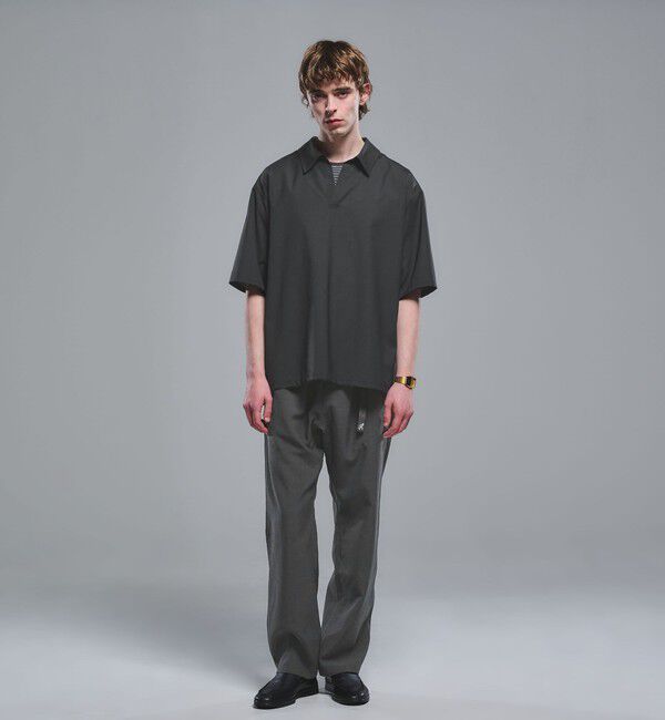 UNITED ARROWS green label relaxing「ウォッシャブルトロ スキッパー 半袖 シャツ プルオーバー -ウォッシャブル・ストレッチ-」|シャツ・ブラウス|