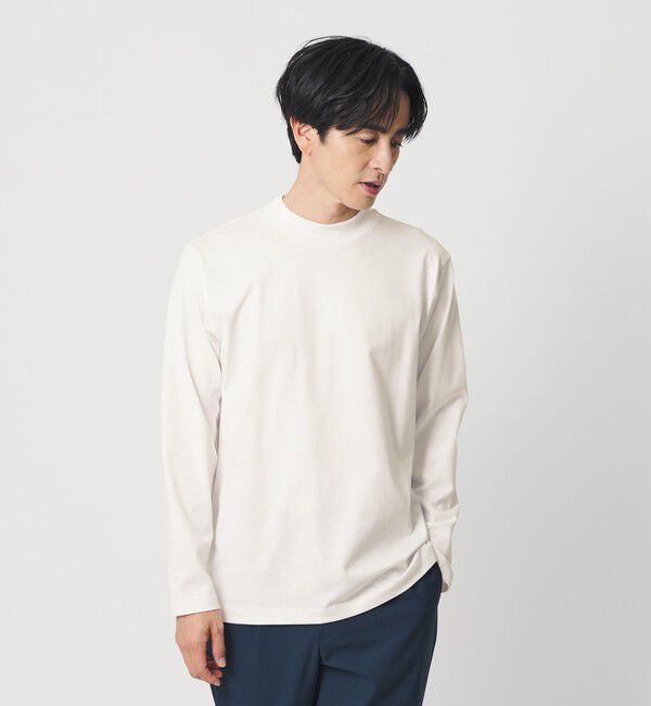 BEAUTY&YOUTH UNITED ARROWS「クリアコットン ジャケット Tシャツ 抗菌・防臭機能付き」|Tシャツ・カットソー|WHITE