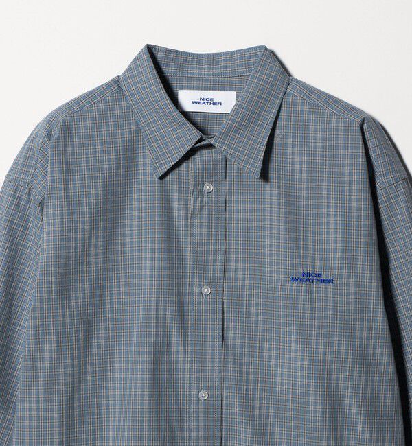 NICE WEATHER「＜NICE WEATHER＞ロゴ チェックシャツ」|シャツ・ブラウス|