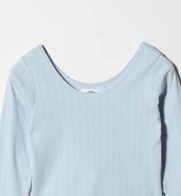 NICE WEATHER「＜NICE WEATHER＞ケーブル フィット カットソー」|Tシャツ・カットソー|