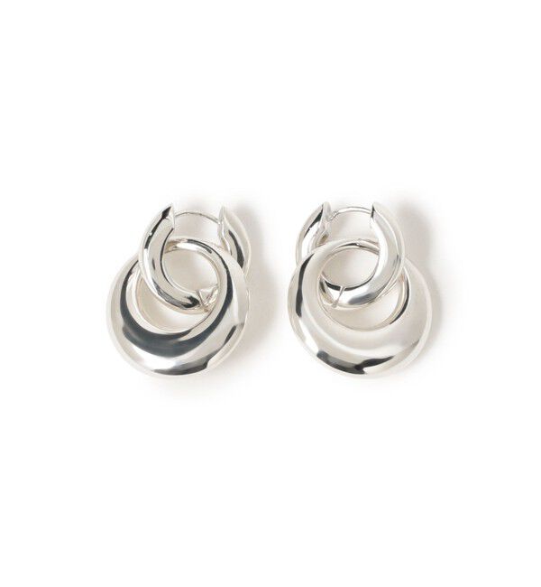 Demi-Luxe BEAMS 「quip queint / ボウリング ダブル フープ ピアス」|その他|SILVER