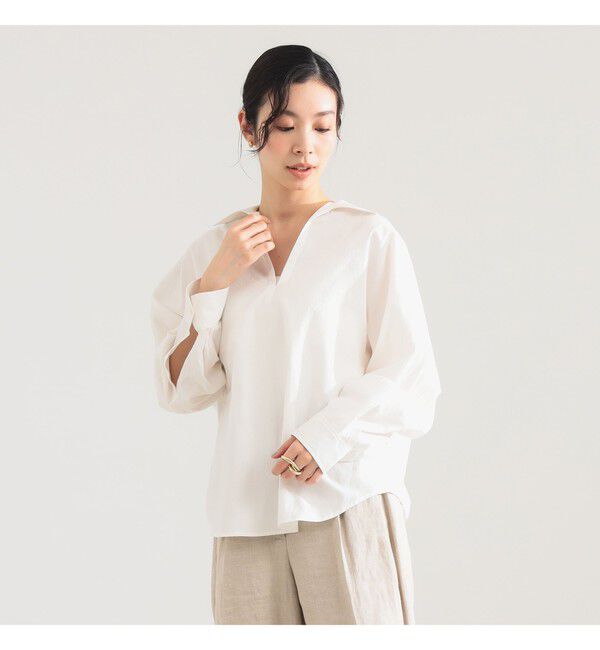 Demi-Luxe BEAMS 「TICCA / スキッパー シャツ」|シャツ・ブラウス|
