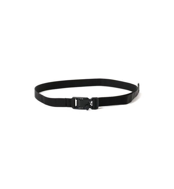 BEAMS「BEAMS / ミリタリー バックル ベルト」|ベルト|BLACK