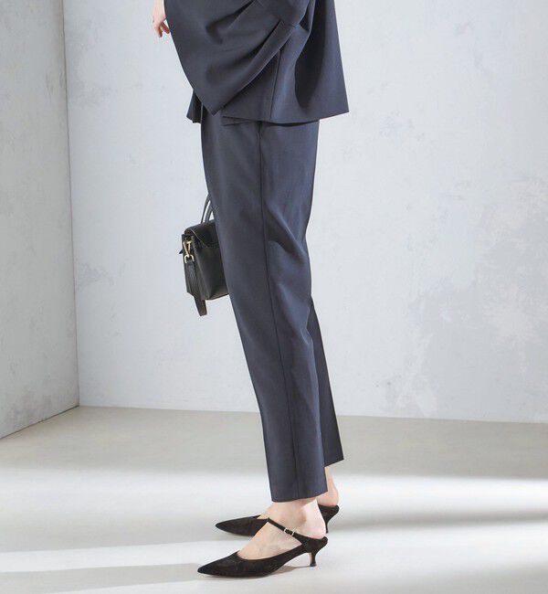 SHIPS for women「〈セレモニー対応可〉〈手洗い可能〉ダブルクロス パンツ 24SS（セットアップ対応）◇」|その他|