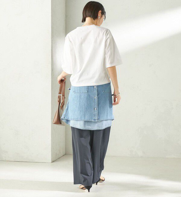 SHIPS for women「【SHIPS別注】LACOSTE:〈手洗い可能〉五分袖 TEE」|Tシャツ・カットソー|