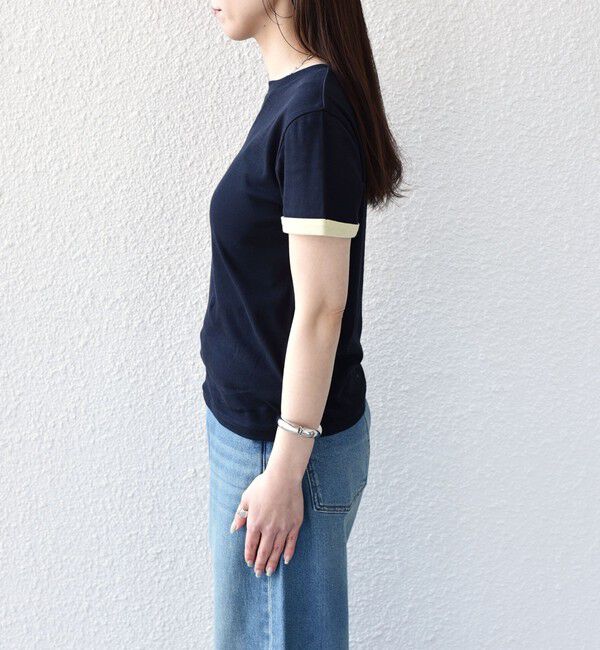SHIPS Colors 「SHIPS Colors:〈手洗い可能〉シアー ドライ タッチ バイカラー TEE◇」|Tシャツ・カットソー|