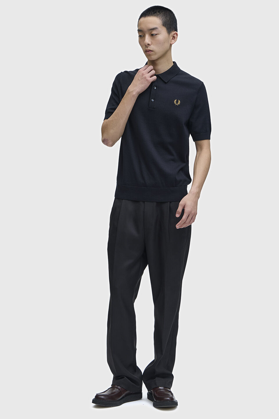 FRED PERRY 「Cotton Knitted Polo Shirt」|ポロシャツ|