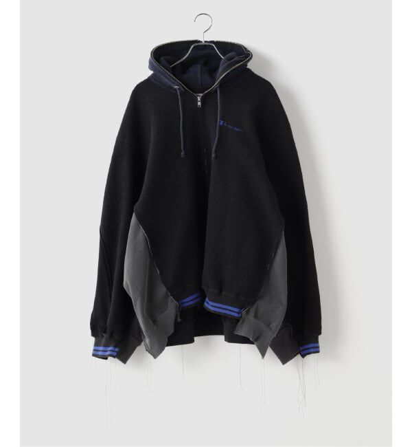 JOINT WORKS「DISCOVERED / ディスカバード Band Tee Dolman Zip Hoodie」|パーカー|ブラック