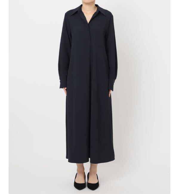 VERMEIL par iena「《追加》スキッパーシャツワンピース」|ワンピース|