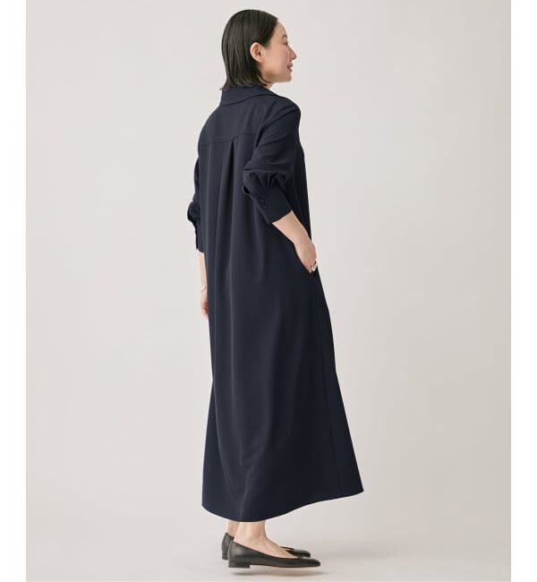 VERMEIL par iena「《追加》スキッパーシャツワンピース」|ワンピース|