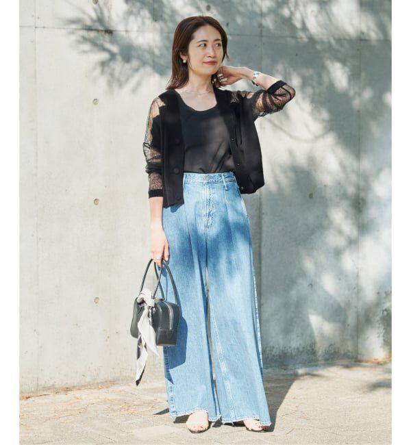 VERMEIL par iena「Cotton Boucle レースカーディガン」|カーディガン|
