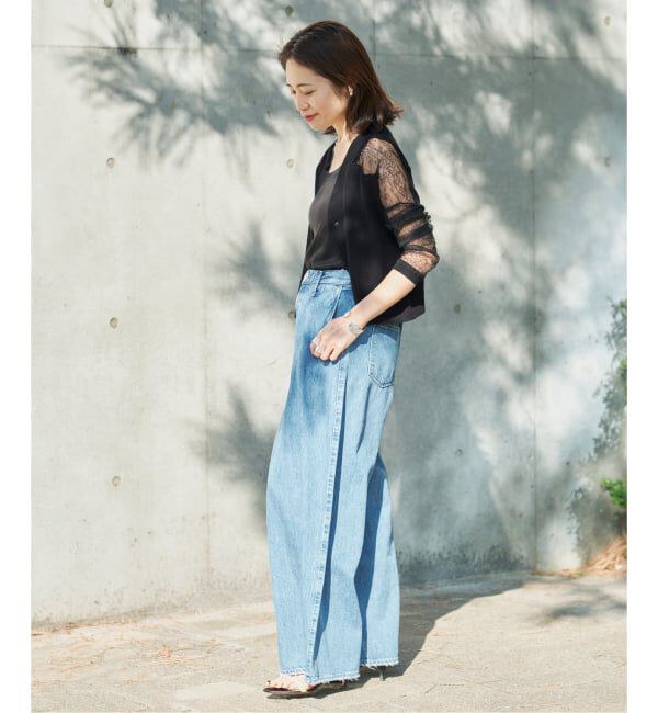 VERMEIL par iena「Cotton Boucle レースカーディガン」|カーディガン|