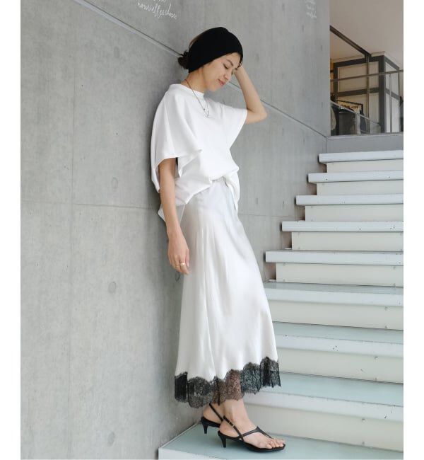 IENA「Maison IENA 別注 Nell/ネル アシンメトリーカットソー 261-80302」|Tシャツ・カットソー|