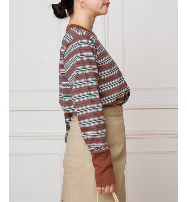 IENA LA BOUCLE「fifi collection/フィフィコレクション Bordre Ls tee  26-21」|Tシャツ・カットソー|