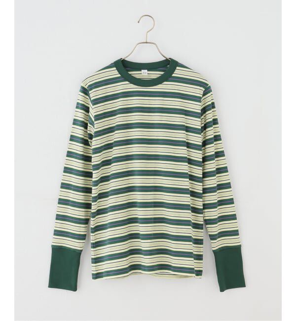 IENA LA BOUCLE「fifi collection/フィフィコレクション Bordre Ls tee  26-21」|Tシャツ・カットソー|グリーン