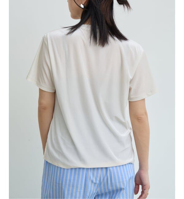 IENA LA BOUCLE「《予約》IENA LA BOUCLE トリアセベロアTシャツ」|Tシャツ・カットソー|