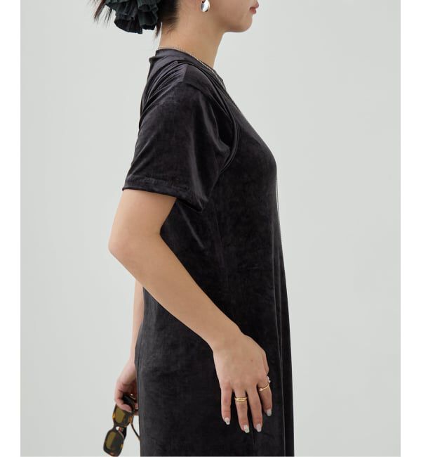 IENA LA BOUCLE「《予約》IENA LA BOUCLE トリアセベロアTシャツ」|Tシャツ・カットソー|