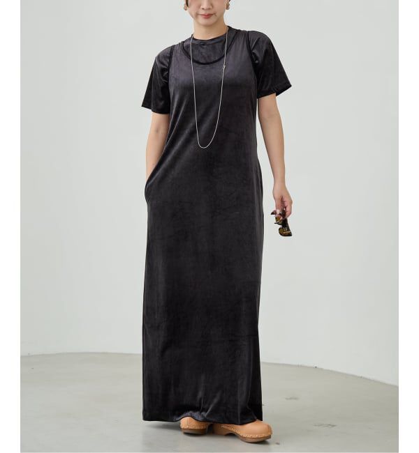 IENA LA BOUCLE「《予約》IENA LA BOUCLE トリアセベロアTシャツ」|Tシャツ・カットソー|