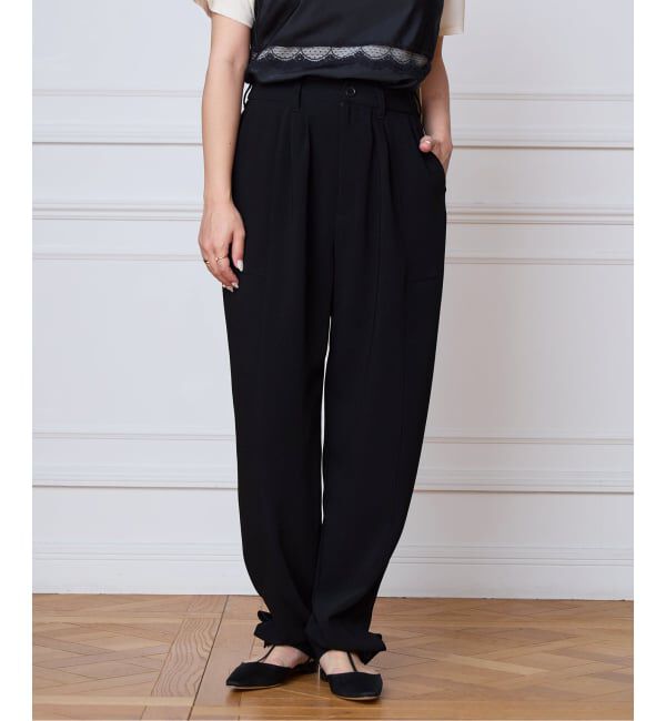 IENA LA BOUCLE「IENA LA BOUCLE バックサテンジョーゼットパンツ」|その他|