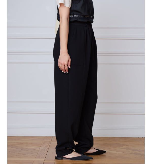 IENA LA BOUCLE「IENA LA BOUCLE バックサテンジョーゼットパンツ」|その他|