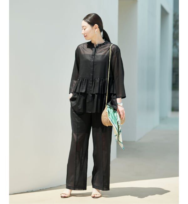 VERMEIL par iena「《予約》シアーティアードシャツ」|シャツ・ブラウス|
