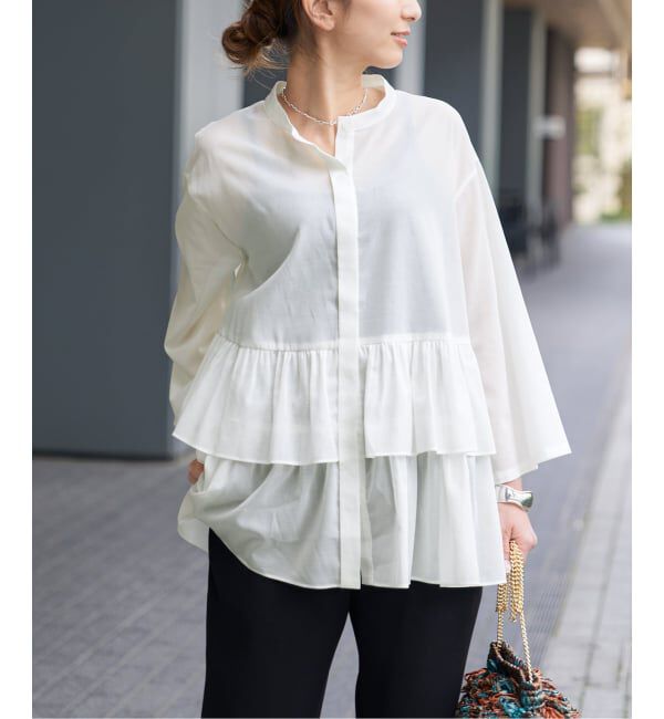 VERMEIL par iena「《予約》シアーティアードシャツ」|シャツ・ブラウス|