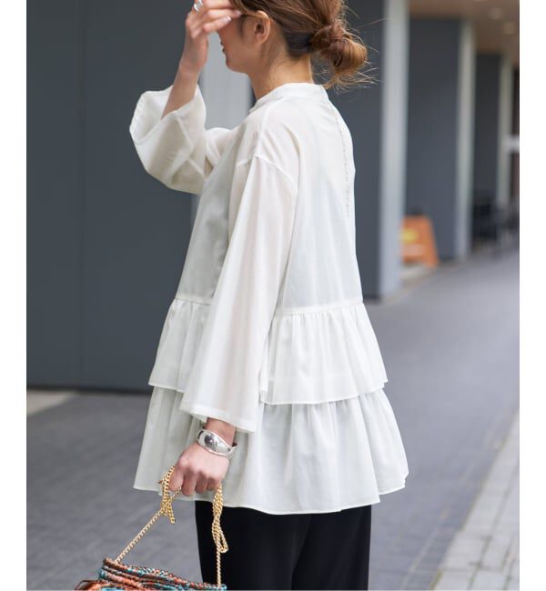 VERMEIL par iena「《予約》シアーティアードシャツ」|シャツ・ブラウス|
