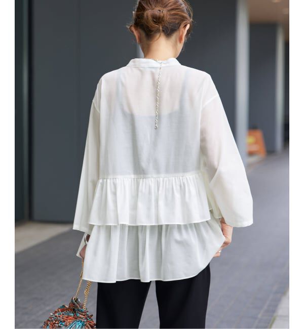 VERMEIL par iena「《予約》シアーティアードシャツ」|シャツ・ブラウス|