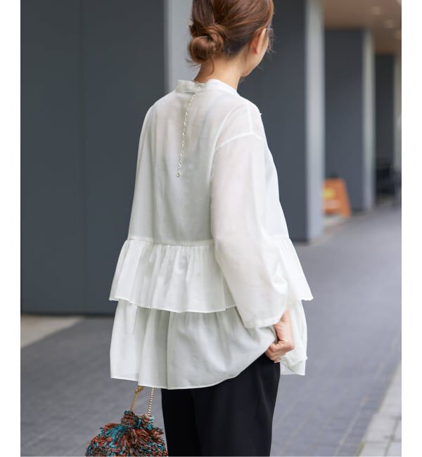 VERMEIL par iena「《予約》シアーティアードシャツ」|シャツ・ブラウス|