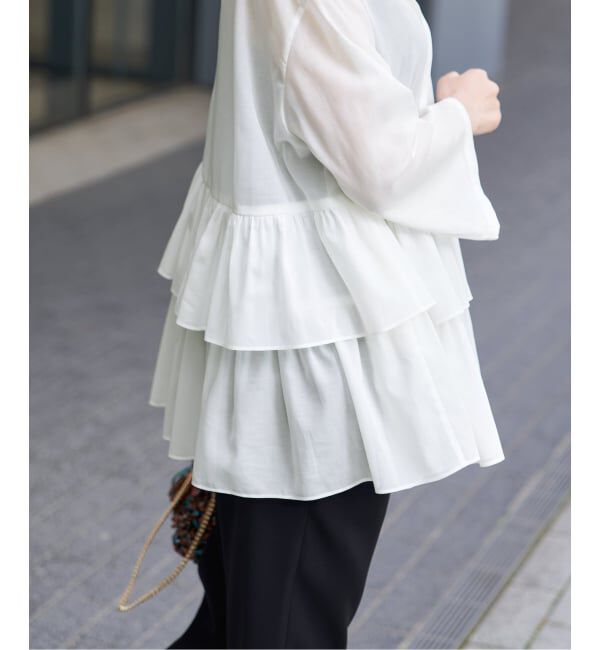 VERMEIL par iena「《予約》シアーティアードシャツ」|シャツ・ブラウス|