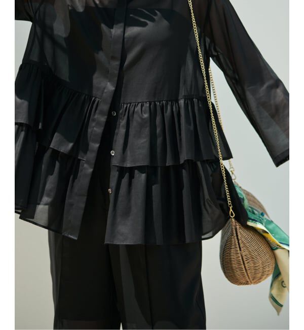 VERMEIL par iena「《予約》シアーティアードシャツ」|シャツ・ブラウス|