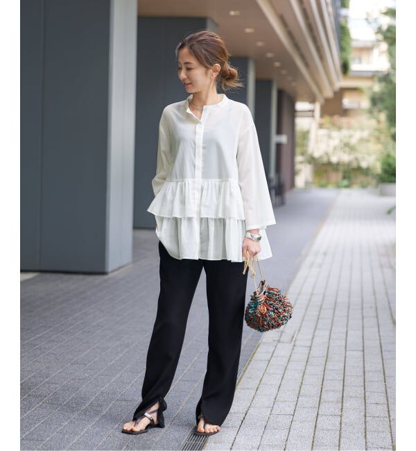 VERMEIL par iena「《予約》シアーティアードシャツ」|シャツ・ブラウス|