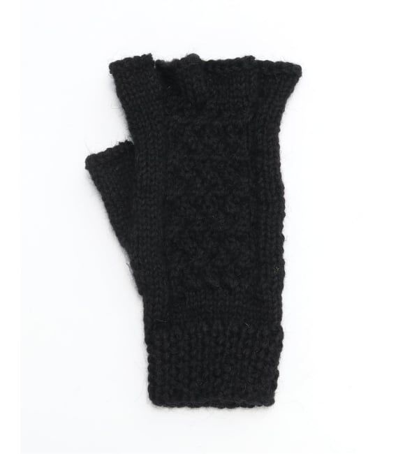 417 EDIFICE「【BLACK SHEEP / ブラックシープ】 HandKnit Cable Glove」|手袋|
