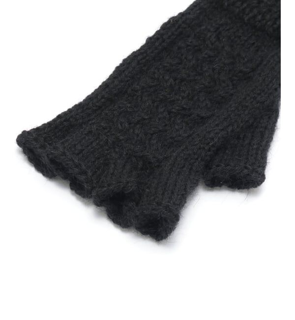 417 EDIFICE「【BLACK SHEEP / ブラックシープ】 HandKnit Cable Glove」|手袋|