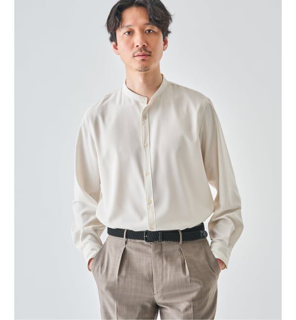 EDIFICE「WOLSTAR TWILL バンドシャツ」|シャツ・ブラウス|