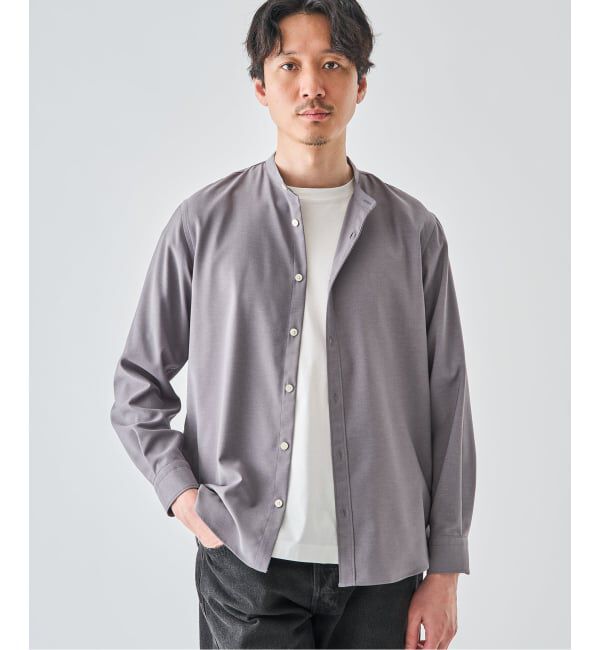 EDIFICE「WOLSTAR TWILL バンドシャツ」|シャツ・ブラウス|