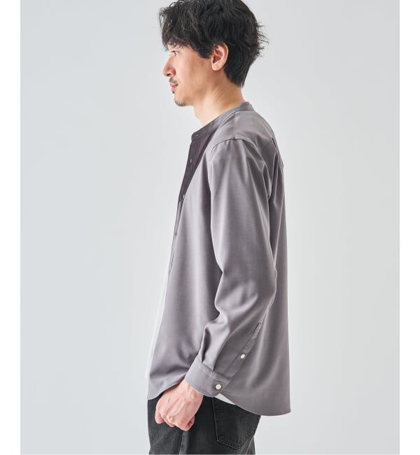 EDIFICE「WOLSTAR TWILL バンドシャツ」|シャツ・ブラウス|