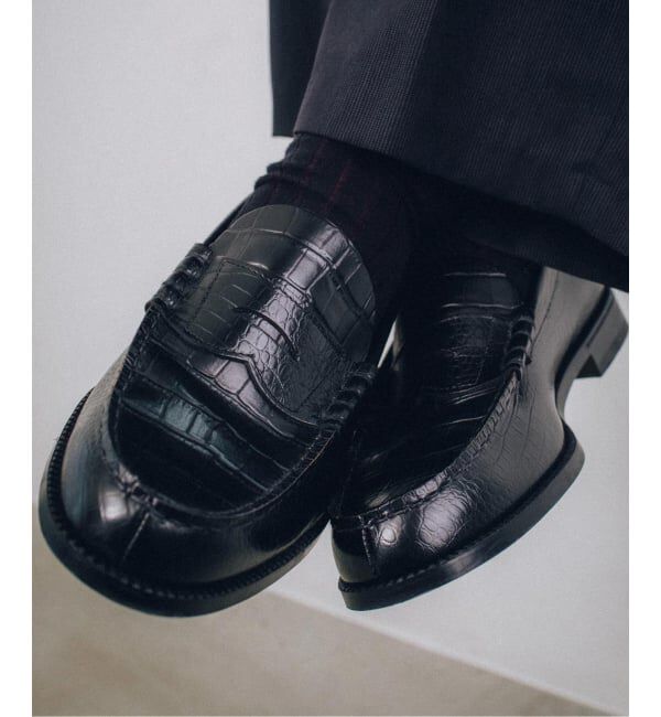 PULP「The Kenford Fineshoes EMBOSSED LOAFERS / BLACK CROCODI」|その他|ブラック