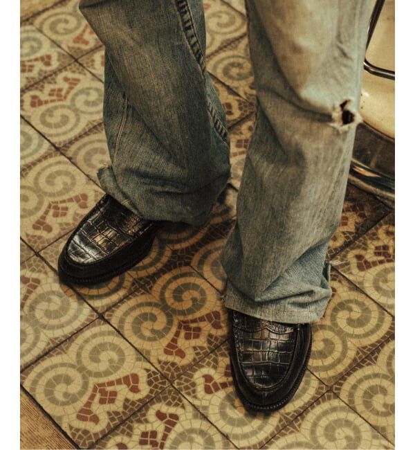 PULP「The Kenford Fineshoes EMBOSSED LOAFERS / BLACK CROCODI」|その他|