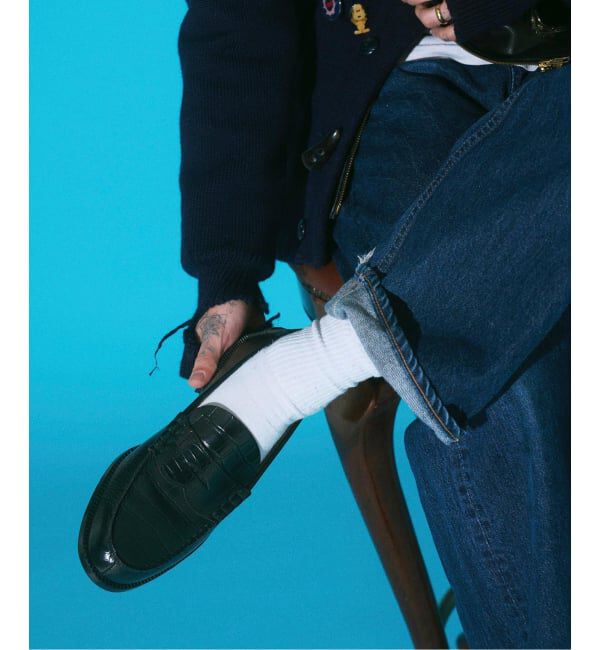 PULP「The Kenford Fineshoes EMBOSSED LOAFERS / BLACK CROCODI」|その他|